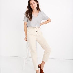 Madewell Tie-Waist Tapered Pants